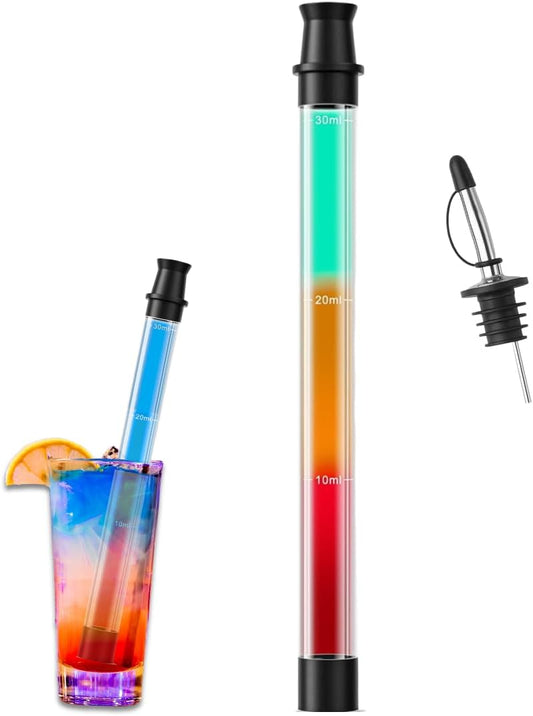Shot Straw & Spout Bundle: Elevate Your Shot Experience with Smooth Sipping and Easy Pouring - Eco-Friendly, BPA-Free, Perfect for Parties
